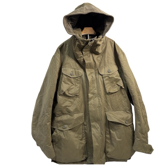 H&M L O G G Label Of Graded Goods Mens Hooded Coat Toggle Zip Snap Front Size L - Picture 1 of 13